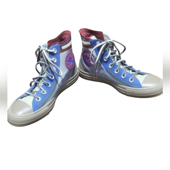 EUC Converse Chuck Taylor All Star High 'Translucent Photon Dust Sz 8 - Picture 2 of 6